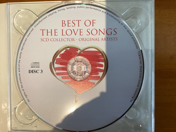Various : Best Of Love Songs (5xCD, Comp + Box)