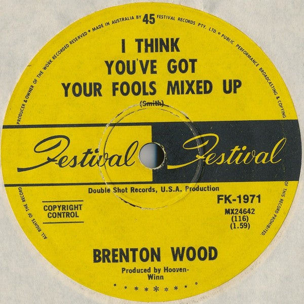 Brenton Wood : Gimme Little Sign (7", Single, Mono)