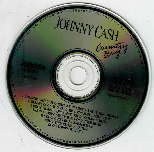 Johnny Cash : Country Boy - 14 Golden Country Hits (CD, Comp)