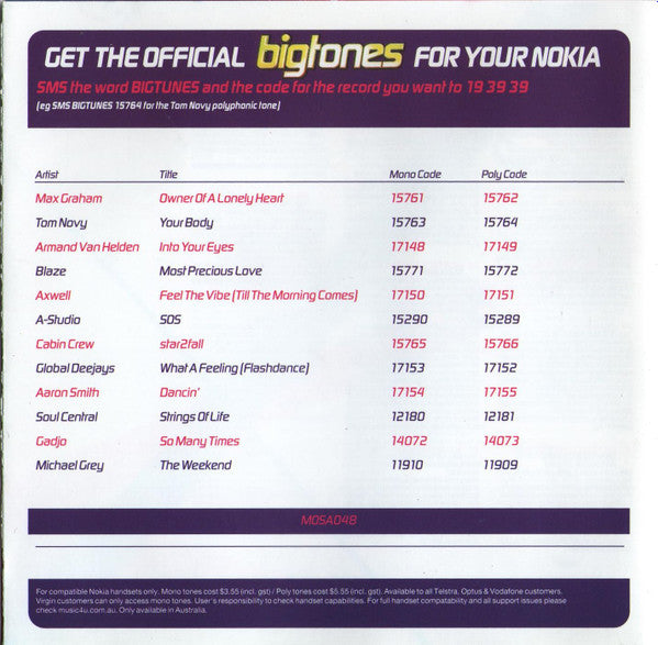 Various : Big Tunes: Living For The Weekend (2xCD, Comp, Mixed)