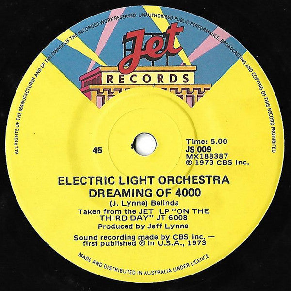 Electric Light Orchestra : Don't Bring Me Down (7", Single)