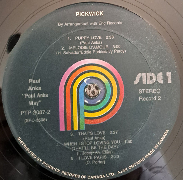 Paul Anka : Paul Anka Way (2xLP, Comp, Bla)