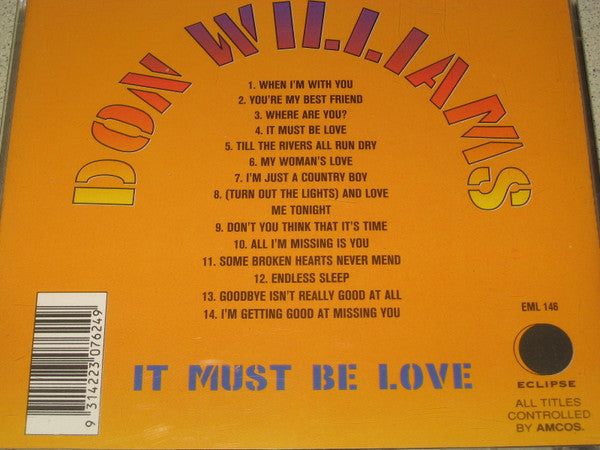 Don Williams (2) : It Must Be Love (CD, Comp)