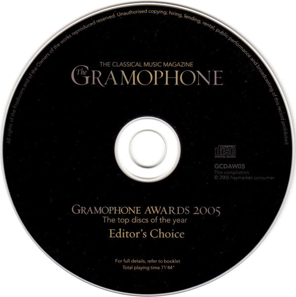 Various : The Classic FM Gramophone Awards 2005 (CD, Comp)