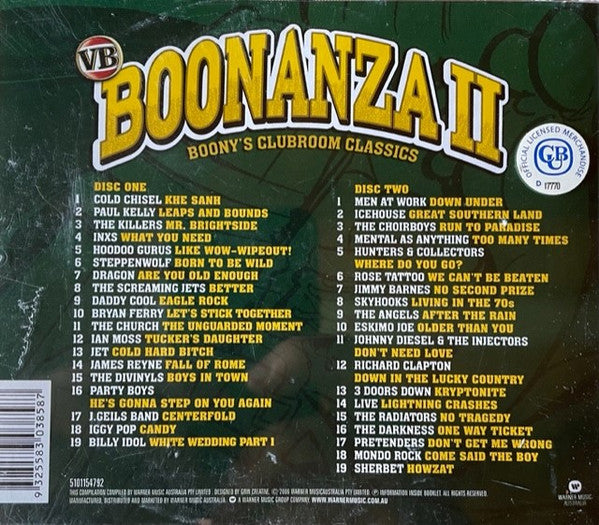 Various : VB Boonanza II - Boony's Clubroom Classics (2xCD, Comp)