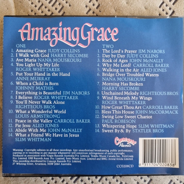 Various : Amazing Grace Songs Of Faith & Inspiration (2xCD, Comp)