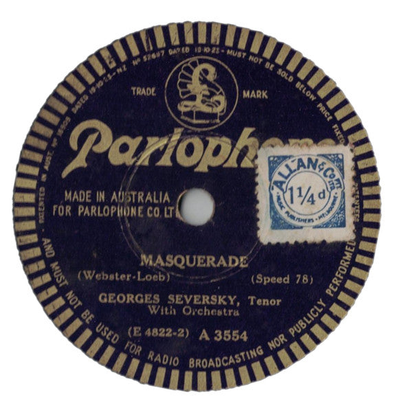 Georges Seversky* : Marita / Masquerade (Shellac, 10")