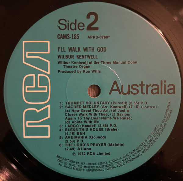 Wilbur Kentwell : I'll Walk With God (LP, Album)