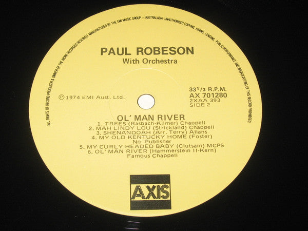 Paul Robeson : Ol' Man River (LP, Album, RE)