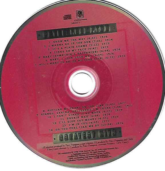 Peter Frampton : Greatest Hits (CD, Comp, RE, RM, M&L)
