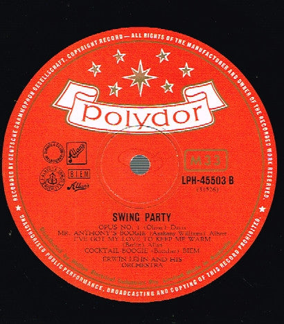 Werner Müller And The RIAS-Dance-Orchestra*, Erwin Lehn And His Orchestra* : Swing Party (10", Album)