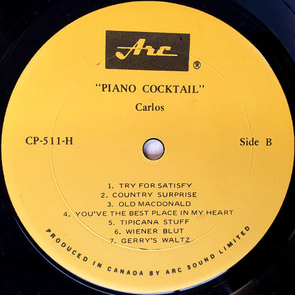 Carlos (246) : Piano Cocktail (LP)