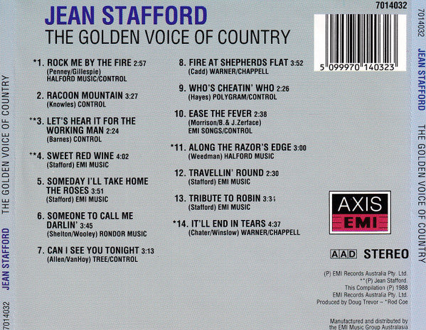 Jean Stafford : The Golden Voice Of Country (CD, Comp)