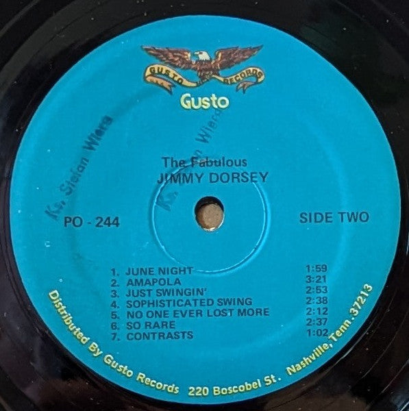 Jimmy Dorsey : The Fabulous Jimmy Dorsey Plays His Biggest Hits (LP, RE)