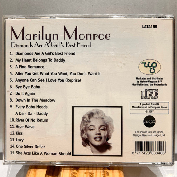 Marilyn Monroe : Diamonds Are A Girl's Best Friend (CD, Comp)