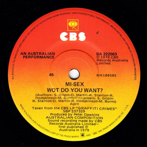 Mi-Sex : Computer Games (7", Single)