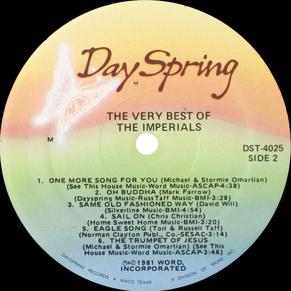 Imperials : The Very Best Of The Imperials (LP, Comp, Mon)