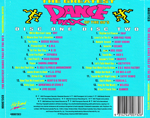 Various : The Greatest Dance Trax Of The 90's (2xCD, Comp)