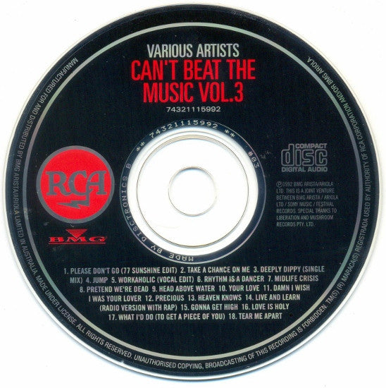Various : Can't Beat The Music Vol. 3 (CD, Comp)