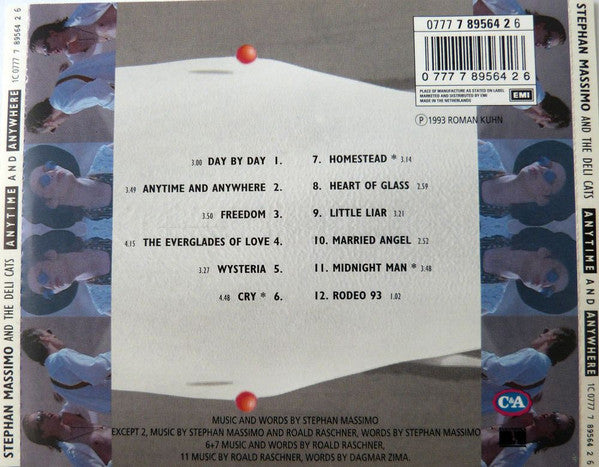 Stephan Massimo & The Deli Cats : Anytime And Anywhere (CD, Album)