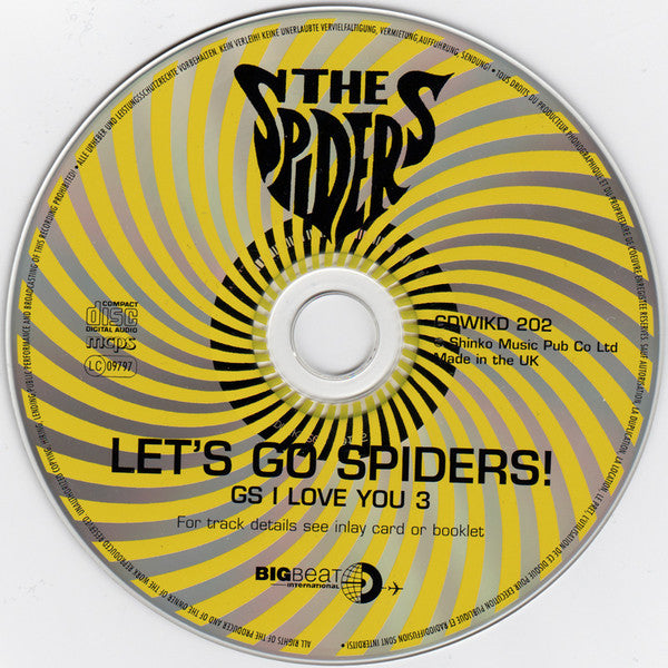 The Spiders (3) : Let's Go Spiders! GS I Love You Volume 3 (CD, Comp)