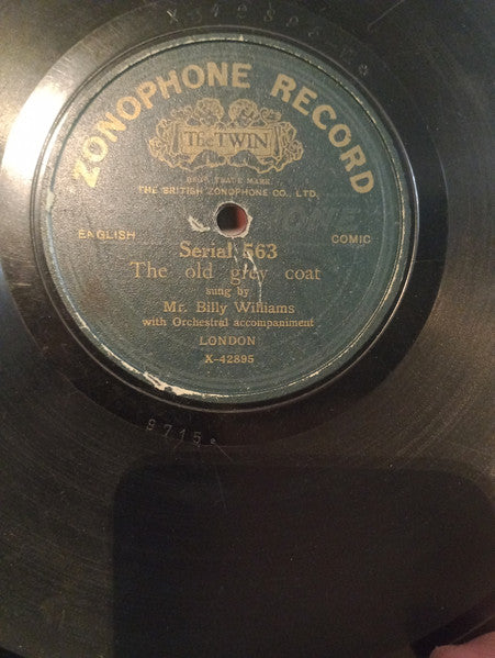 Billy Williams (9) : My Ballooning Girl / The Old Grey Goat (Shellac, 10")