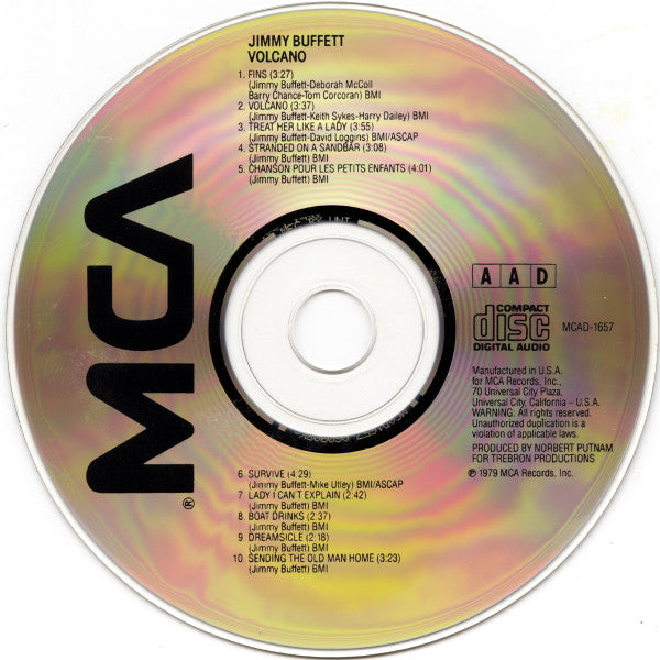 Jimmy Buffett : Volcano (CD, Album, RP, MFG)