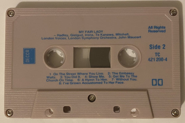 Kiri Te Kanawa, Jeremy Irons, John Gielgud, Warren Mitchell, Jerry Hadley, London Voices : My Fair Lady (Cass, Dig)