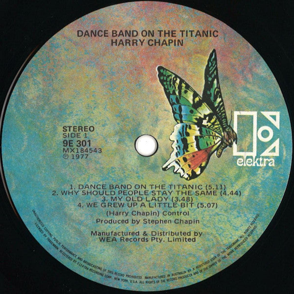 Harry Chapin : Dance Band On The Titanic (2xLP, Album)