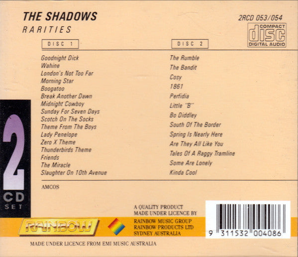 The Shadows : Rarities (2xCD, Comp)