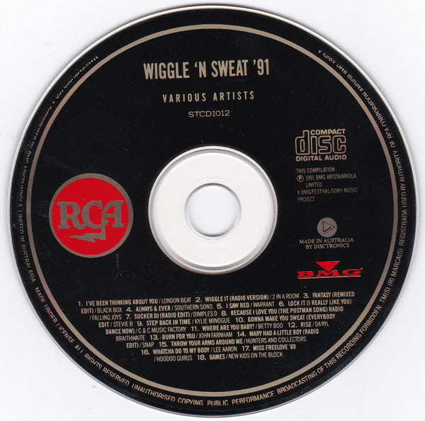 Various : Wiggle 'n' Sweat '91 (CD, Comp)