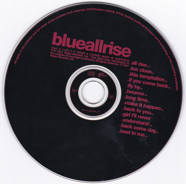 Blue (5) : All Rise (CD, Album)