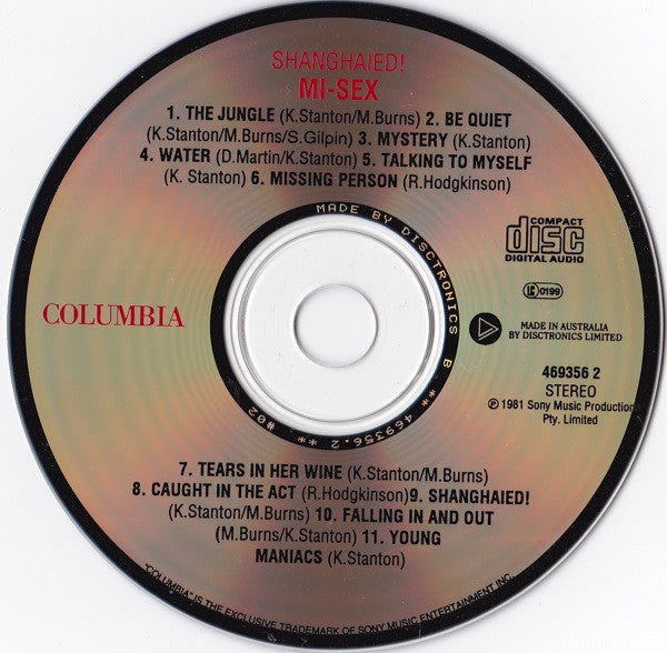Mi-Sex : Shanghaied (CD, Album)