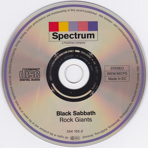 Black Sabbath : Rock Giants (CD, Comp)