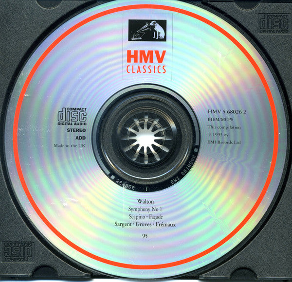 Sir William Walton - Sir Malcolm Sargent, Louis Frémaux : Symphony No 1, Façade (CD, Comp)