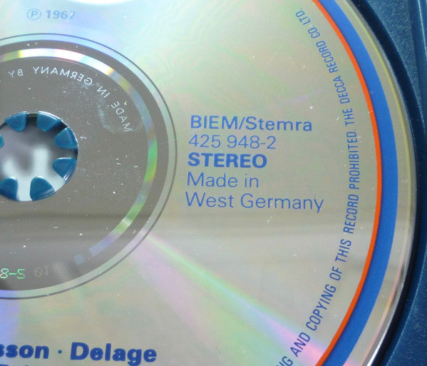 Janet Baker, Melos Ensemble Of London : Ravel . Chausson . Delage (CD, Album, RM)