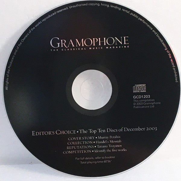 Various : Editor's Choice, The Top Ten Discs, December 2003 (CD, Comp)