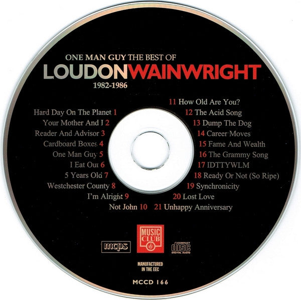 Loudon Wainwright III : One Man Guy The Best Of 1982-1986 (CD, Album, Comp)