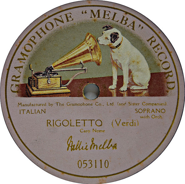 Nellie Melba : Caro Nome (Shellac, 12", S/Sided)