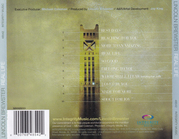Lincoln Brewster : Real Life (CD, Album)