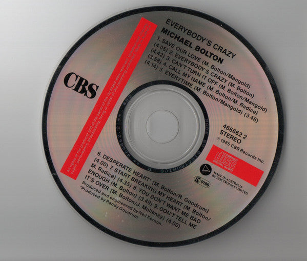 Michael Bolton : Everybody's Crazy (CD, Album, RE)