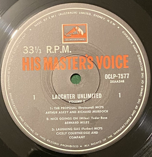 Various : Laughter Unlimited, Vol. 2 (LP, RE)