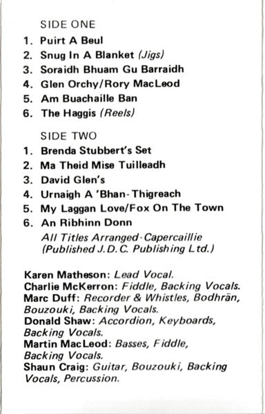 Capercaillie : Crosswinds (Cass, Album)