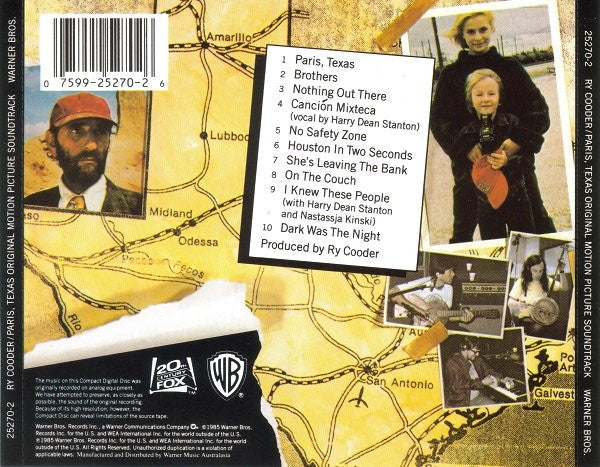 Ry Cooder : Paris, Texas (Original Motion Picture Soundtrack) (CD, Album, RE)