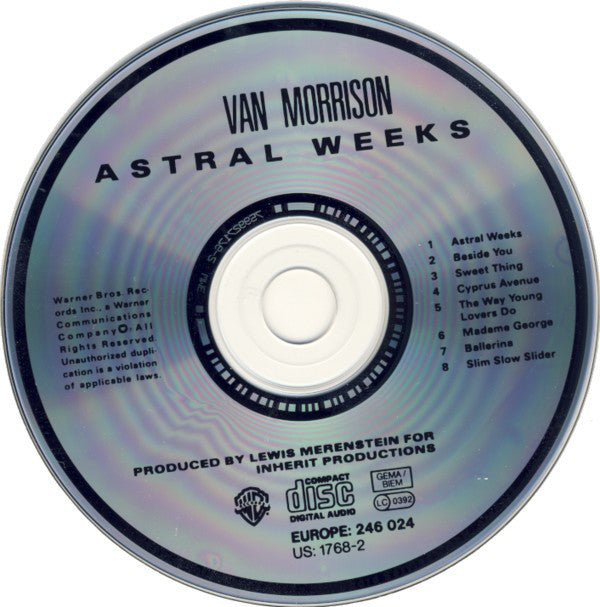 Van Morrison : Astral Weeks (CD, Album, RE)