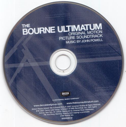 John Powell : The Bourne Ultimatum (Original Motion Picture Soundtrack) (CD, Album)