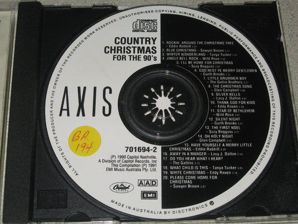 Various : Country Christmas For The 90's (CD, Comp)