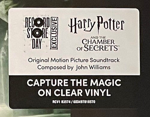 John Williams (4) : Harry Potter And The Chamber Of Secrets (2xLP, Album, RSD, Ltd, RE, Cle)