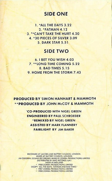 Mammoth (2) : Mammoth (Cass, Album)