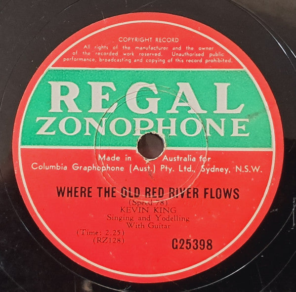 Kevin King (5) : Where The Old Red River Flows / Little Buddy (Shellac, 10")